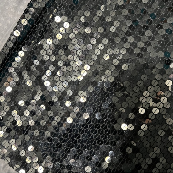 Peak evenings black sequins dress hand beaded size 8 - Picture 6 of 10